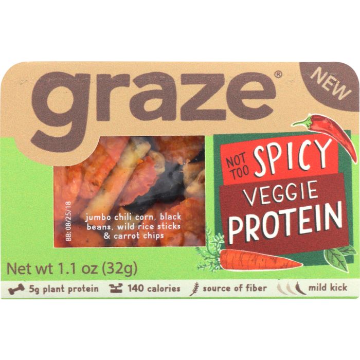 GRAZE: Snack Protein Vegetable Spicy, 1.1 oz