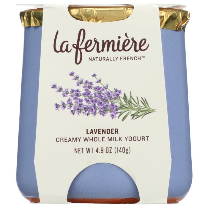 LA FERMIERE: Lavender Creamy Whole Milk Yogurt, 4.9 oz
