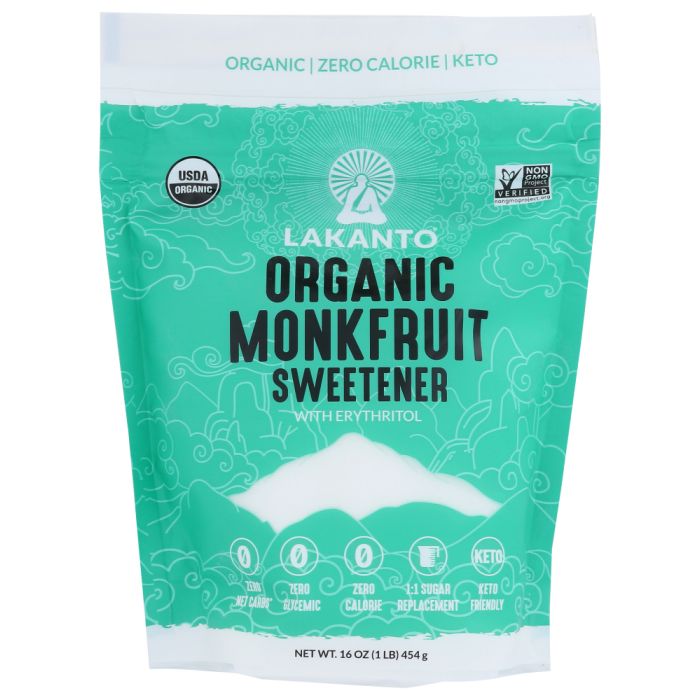 LAKANTO: Monk Fruit Sweetener, 16 oz