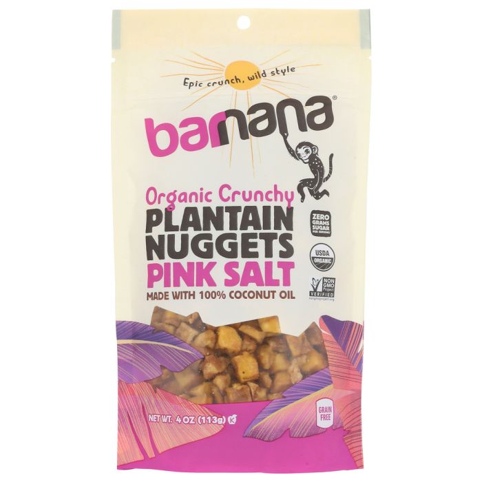BARNANA: Nuggets Plantain Pnk Org, 4 OZ