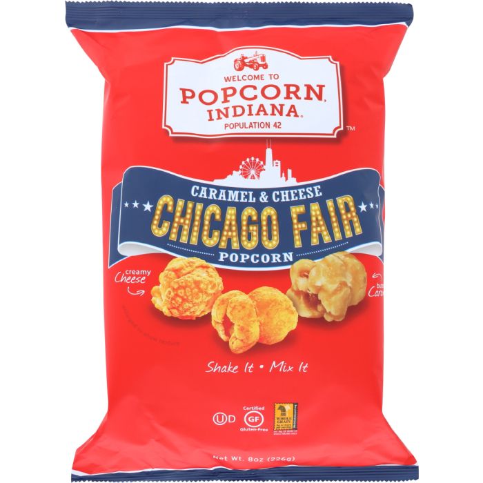 POPCORN INDIANA: Chicago Style Caramel & Cheese Popcorn, 8 oz