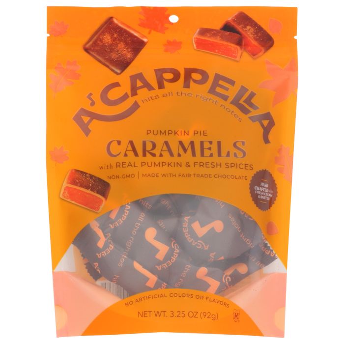 A CAPPELLA: Pumpkin Pie Caramels, 3.25 oz