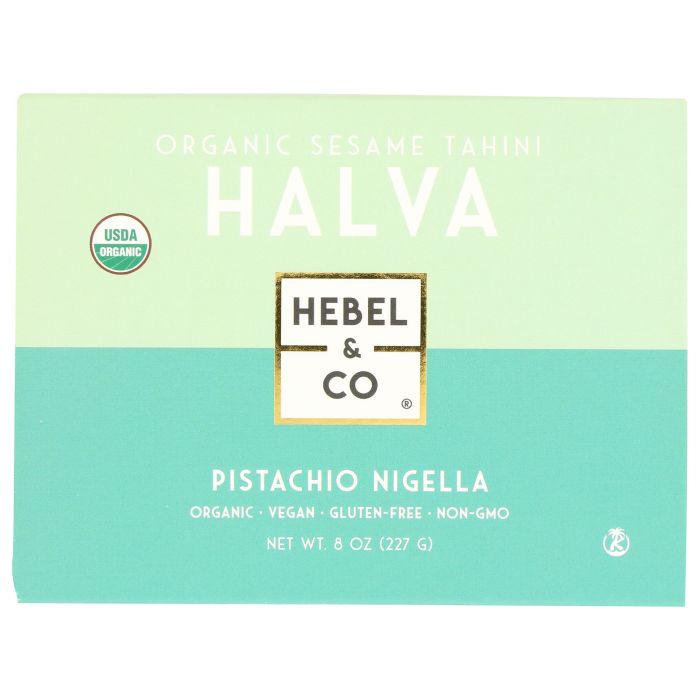 HEBEL AND CO: Organic Pistachio Nigella Halva, 8 oz