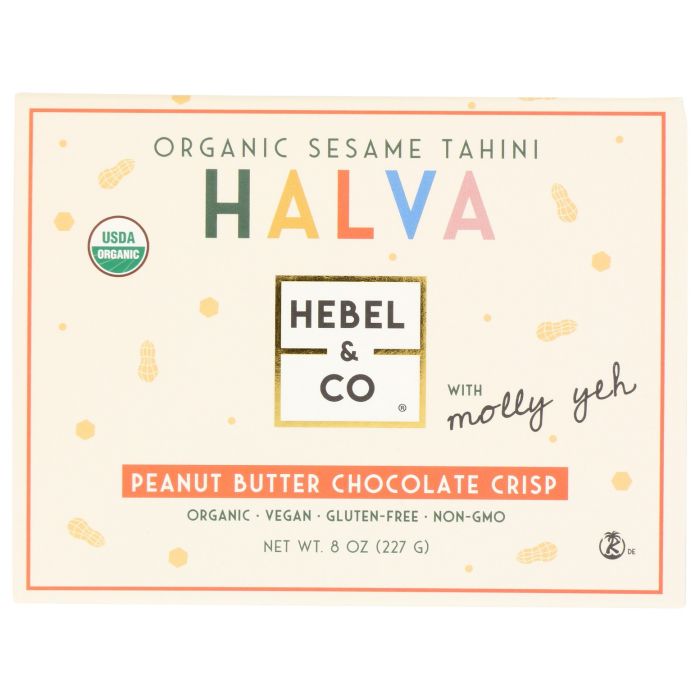 HEBEL AND CO: Organic Peanut Butter Chocolate Crisp Halva, 8 oz