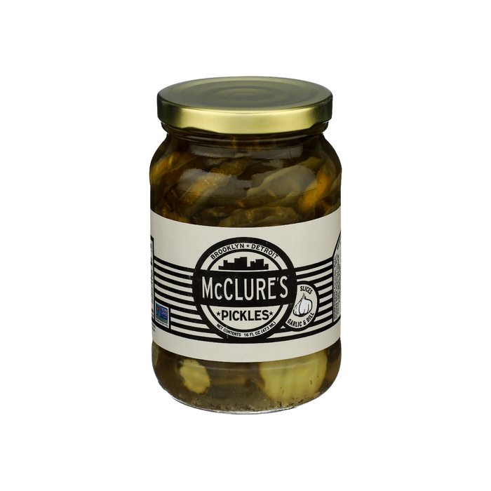 MCCLURES: Garlic Dill Slices Pickles, 16 oz