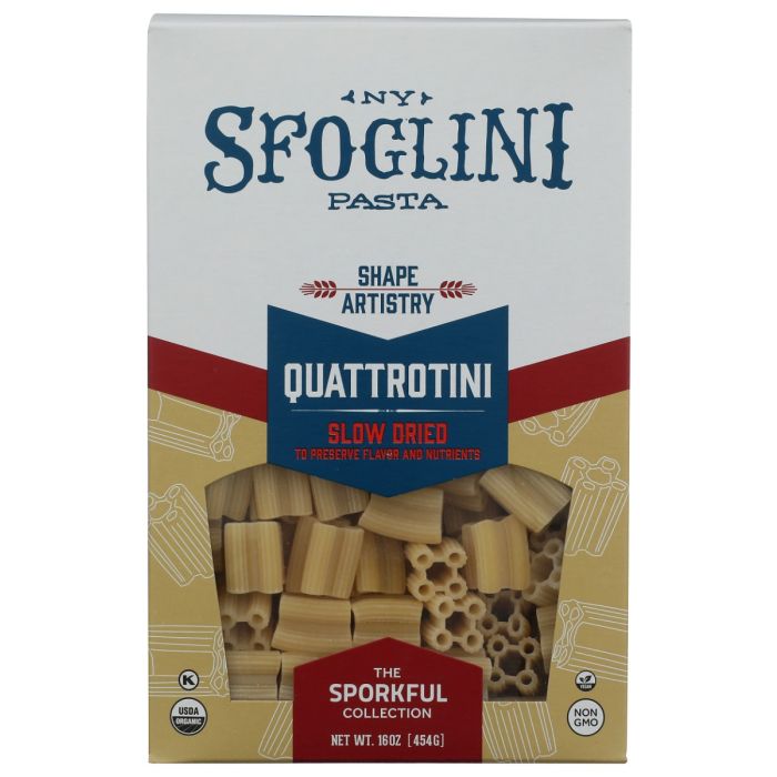 SFOGLINI: Quattrotini Pasta, 16 oz