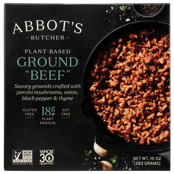 ABBOTS BUTCHER: Plant Based Ground Beef, 10 oz