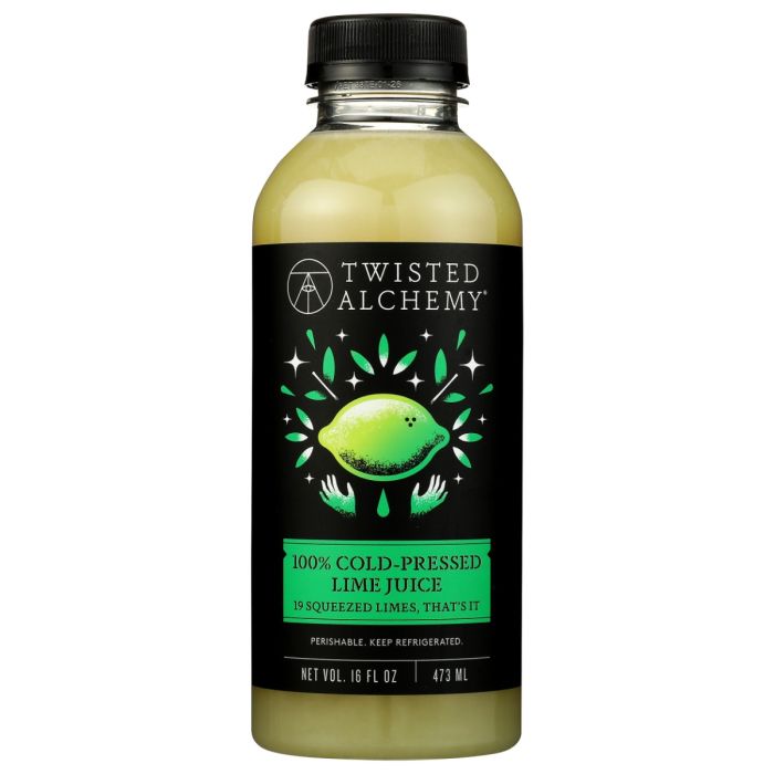 TWISTED ALCHEMY: 100 Percent Eureka Lemon Juice Cold Pressed, 16 fo