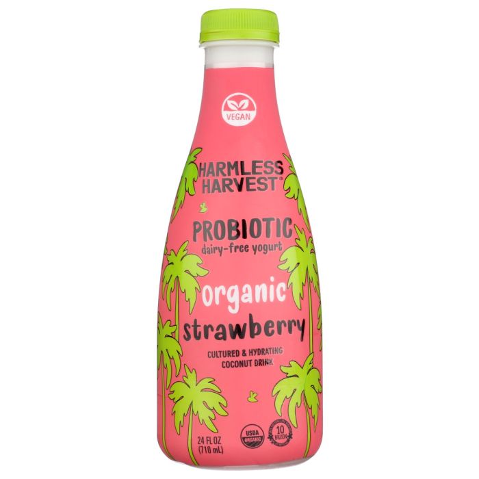 HARMLESS HARVEST: Dairy Free Yogurt Organic Strawberry, 24 fo