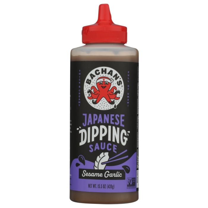 BACHANS: Sesame Garlic Japanese Dipping Sauce, 15.5 oz