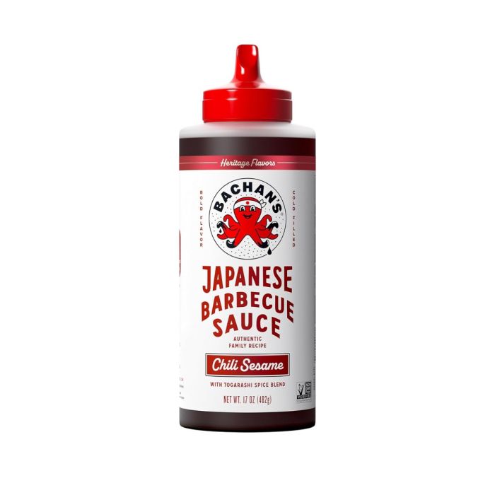 BACHAN'S: Chili Sesame Japanese Barbecue Sauce, 17 oz