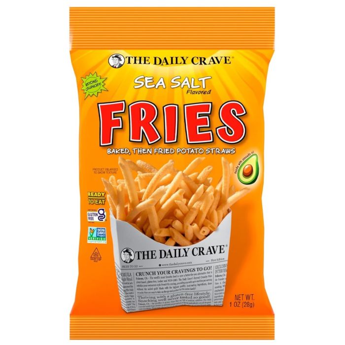 THE DAILY CRAVE: Sea Salt Crunchy Fries, 1 oz