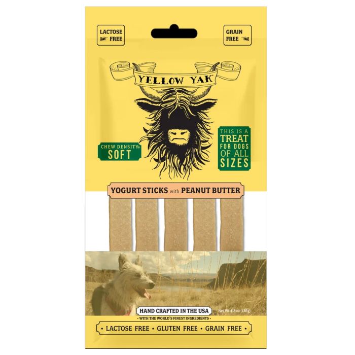 YELLOW YAK: Yogurt Sticks Peanut Butter, 4.8 oz
