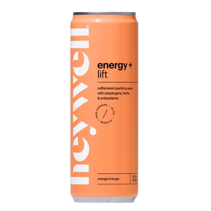 HEYWELL: Orange Mango Energy + Lift Sparkling Water, 12 fo