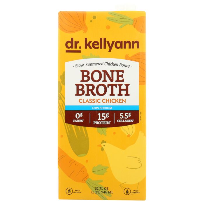 DR. KELLYANN: Broth Bone Chicken Low Sd, 32 oz