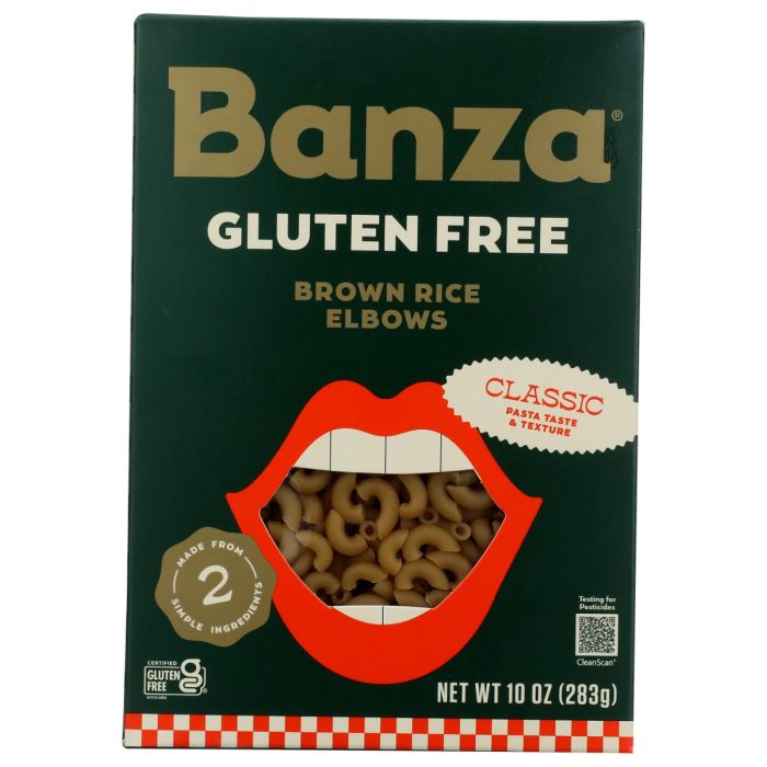 BANZA: Brown Rice Elbows Gluten Free, 10 oz