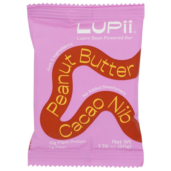 LUPII: Bar Peanut Bttr Cacao Nib, 1.76 oz