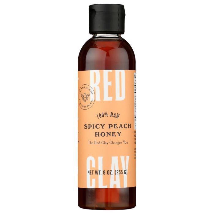 RED CLAY: Spicy Peach Honey, 9 oz