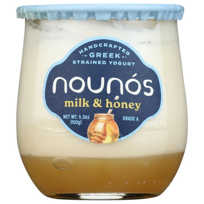 NOUNOS: Milk and Honey Greek Strained Yogurt, 5.3 oz