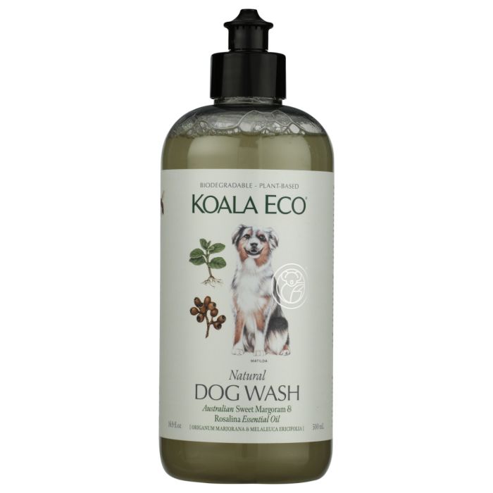 KOALA ECO: Sweet Marjoram And Rosalina Essential Oil Dog Wash, 16.9 oz