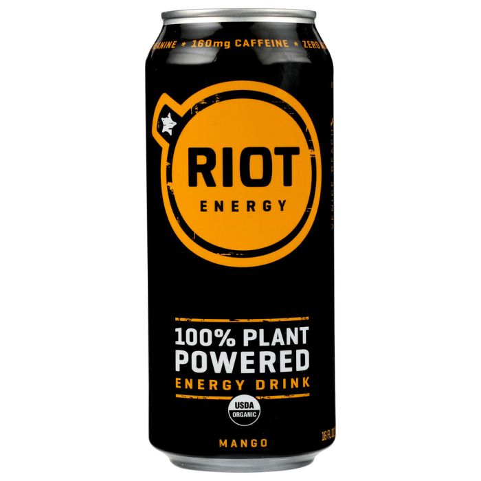 RIOT ENERGY: Mango Riot Energy Drink, 16 fo
