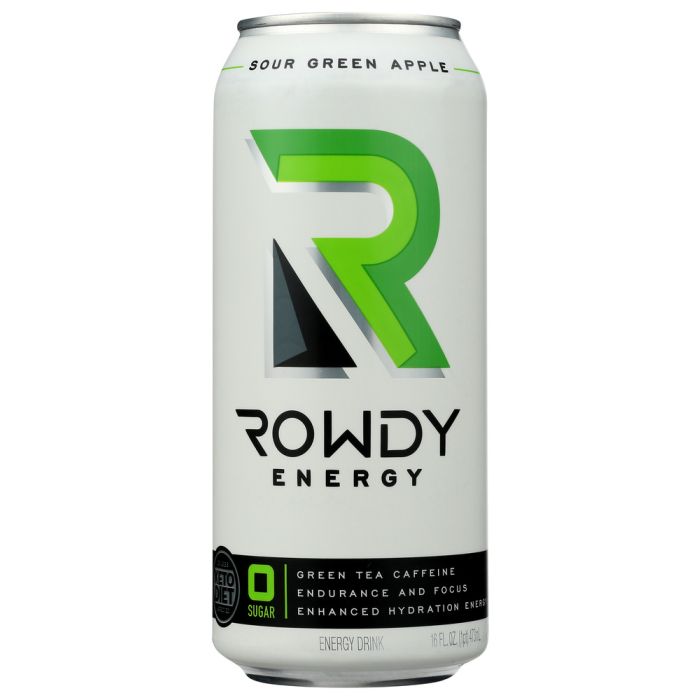 ROWDY ENERGY: Drink Energy Sr Grn Apple, 16 fo