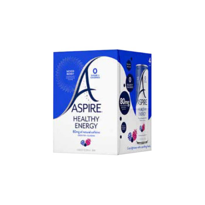 ASPIRE: Mixed Berry Healthy Energy Drink 4Pk, 48 fo