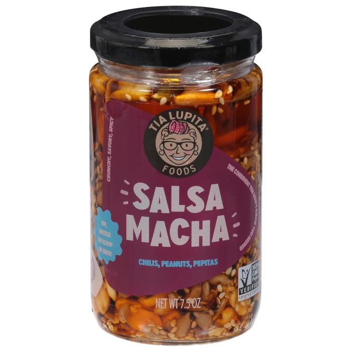 TIA LUPITA FOODS: Salsa Macha Chilis Peanuts Pepitas, 7.5 oz