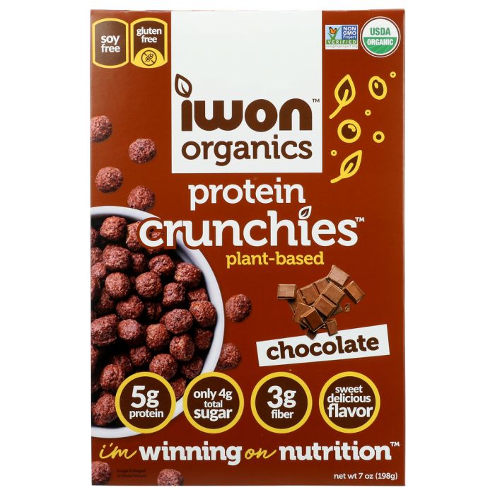 IWON ORGANICS: Crunchies Protein Choco, 7 oz