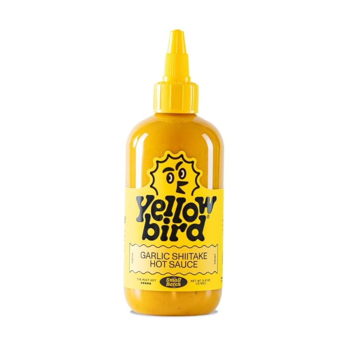 YELLOWBIRD SAUCE: Garlic Shiitake Hot Sauce, 9.8 oz
