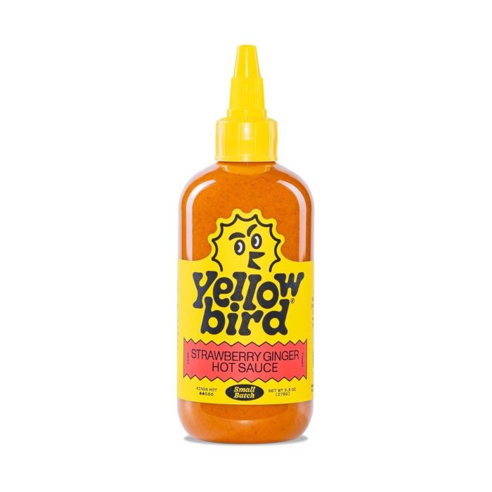 YELLOWBIRD SAUCE: Strawberry Ginger Hot Sauce, 9.8 oz