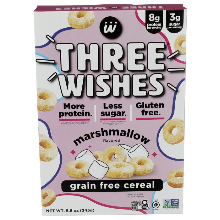 THREE WISHES: Cereal Marshmallow Gf, 8.6 OZ