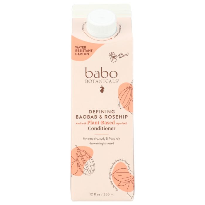 BABO BOTANICALS: Defining Conditioner Baobab And Rosehip, 12 fo