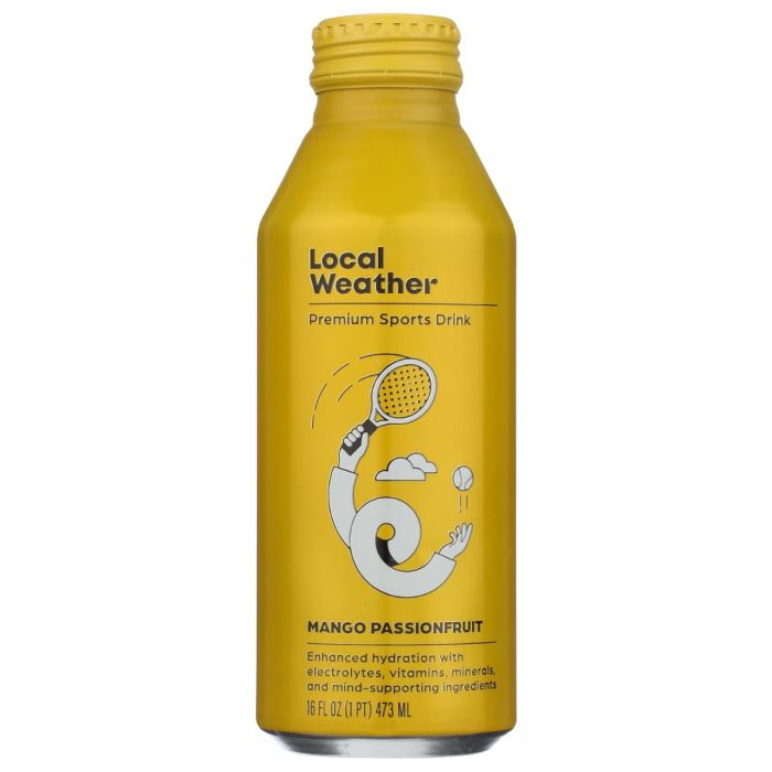 LOCAL WEATHER: Mango Passion Fruit Premium Sports Drink, 16 fo