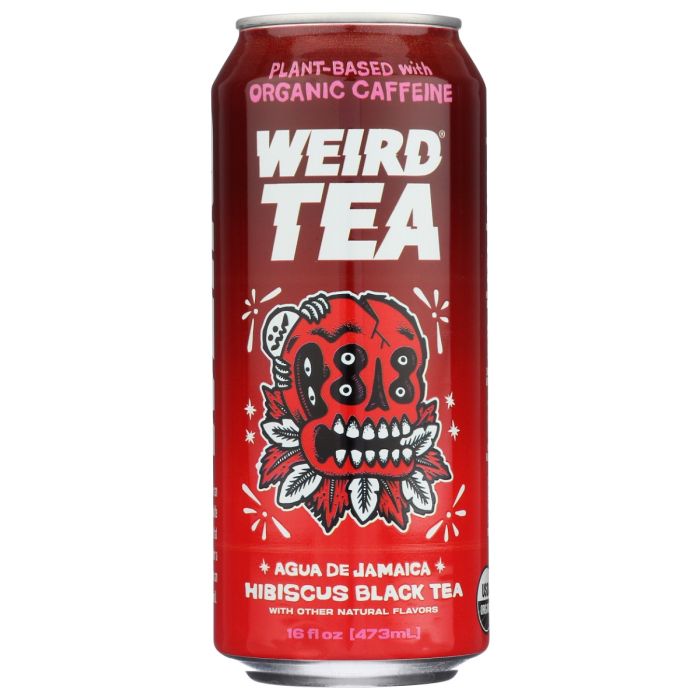 DRINK WEIRD: Organic Agua De Jamaica Hibiscus Black Tea, 16 fo