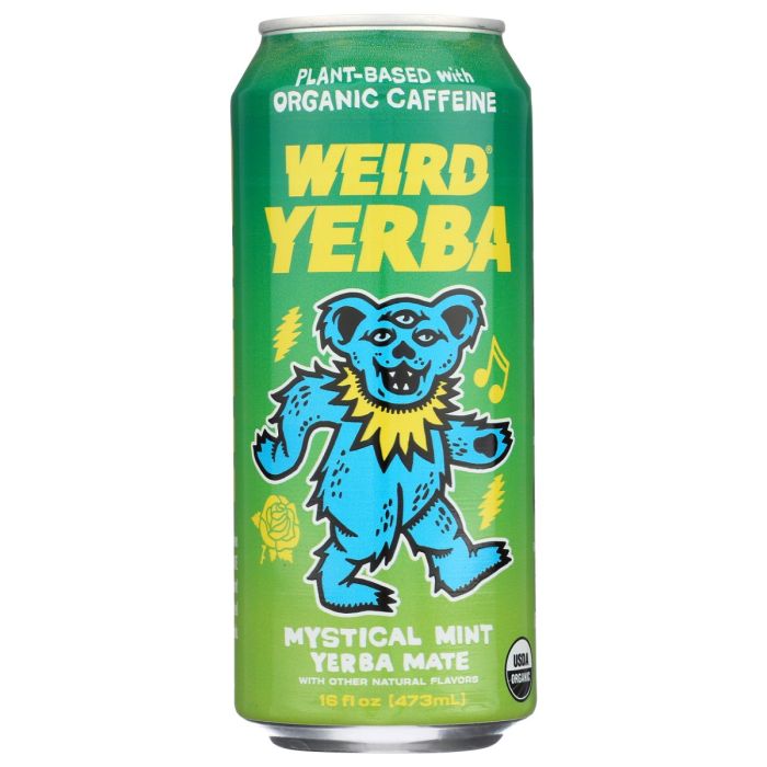 DRINK WEIRD: Organic Mystical Mint Yerba Mate, 16 fo