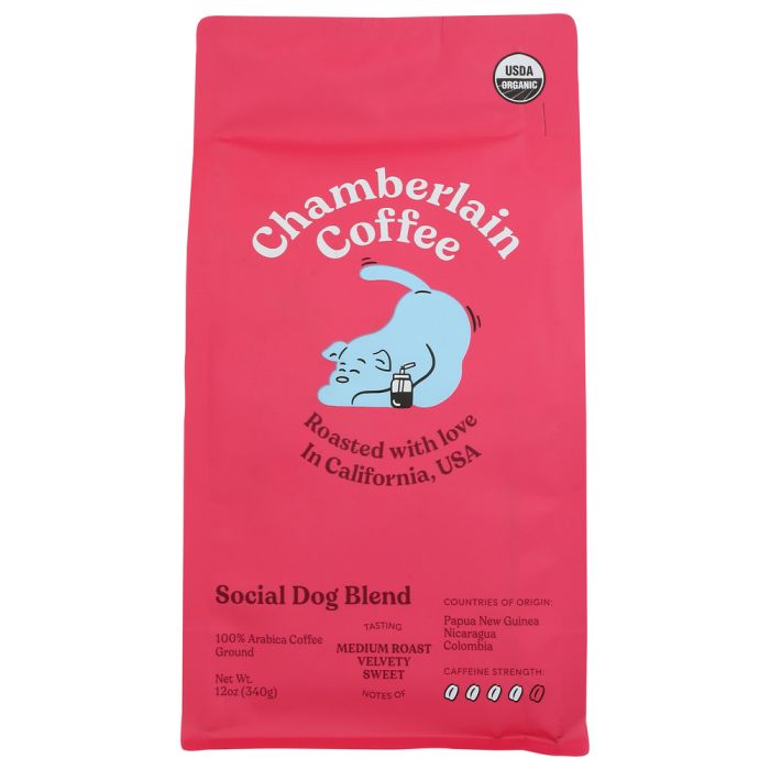 CHAMBERLAIN COFFEE: Coffee Social Dog Blend, 12 OZ