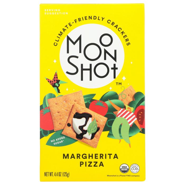 MOONSHOT: Margherita Pizza Crackers, 4.4 OZ