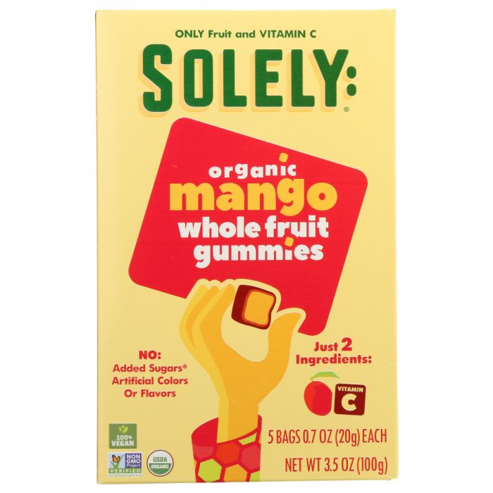 SOLELY: Fruit Gummies Mango, 3.5 oz