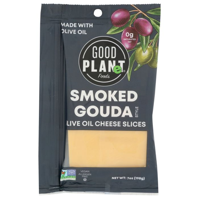GOOD PLANET FOODS: Smoked Gouda Olive Oil Based Cheese Slices, 7 oz