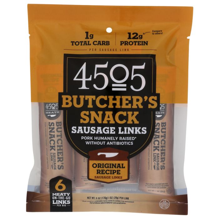 4505 MEATS: Original Sausage Link, 6 oz