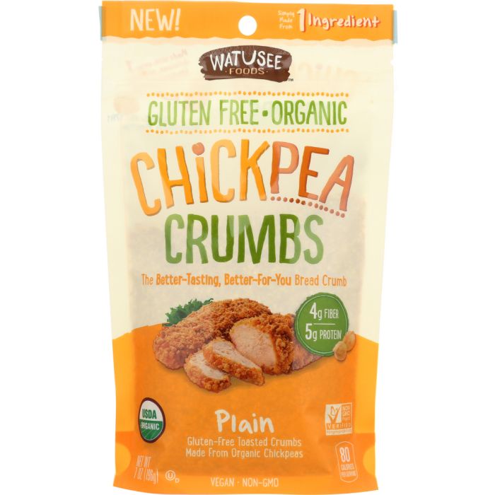 WATUSEE FOODS: Organic Chickpea Breadcrumbs Plain, 7 oz