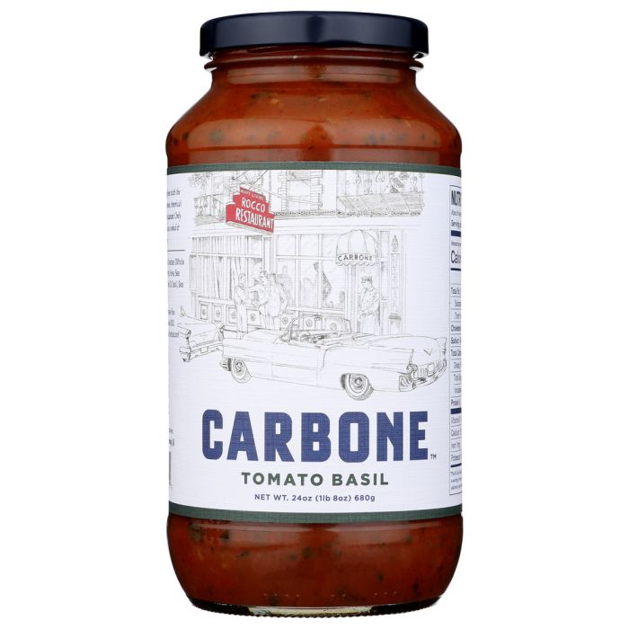 CARBONE: Sauce Tomato And Basil, 24 oz