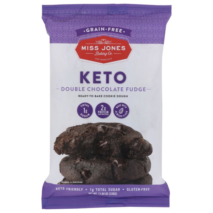 MISS JONES BAKING CO: Keto Ready To Bake Dough Chocolate, 11.84 oz