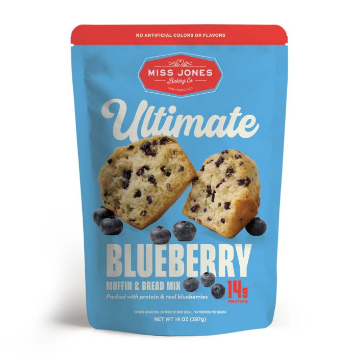 MISS JONES BAKING CO: Ultimate Blueberry Muffin And Bread Mix, 14 oz