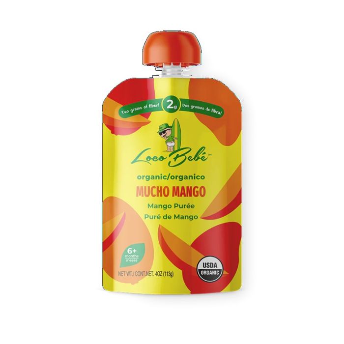 LOCO BEBE: Mucho Mango Organic Mango Baby Food Puree, 4 oz