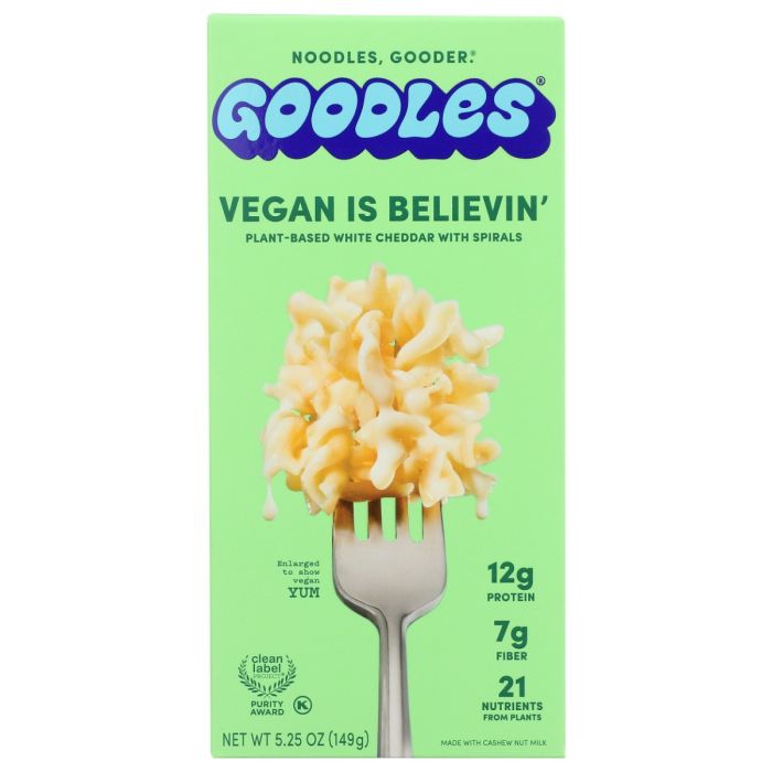 GOODLES: Vegan is Believin' Mac and Cheese, 5.25 oz