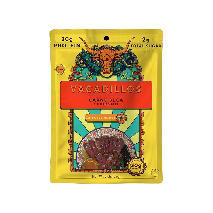 VACADILLOS: Chipotle Honey Carne Seca, 2 oz