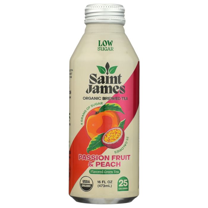 SAINT JAMES BRANDS LLC: Passion Fruit and Peach Green Tea, 16 fo