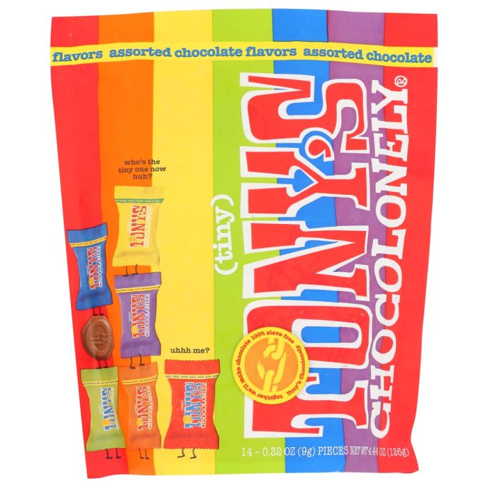 TONYS CHOCOLONELY: Tiny Assorted Chocolate Flavors, 4.44 oz